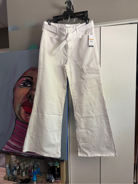 Denim - Sofia Jeans by Sofia Vergara Margot Wide Leg Super High-Rise White Jeans NWT 14